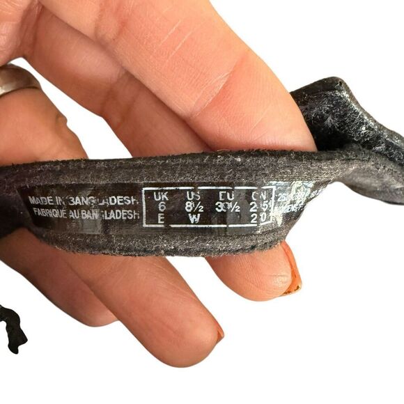 Clarks Collection Merliah Sheryl Floral Sandal Black Sandals Size 8.5 W - Picture 4 of 4